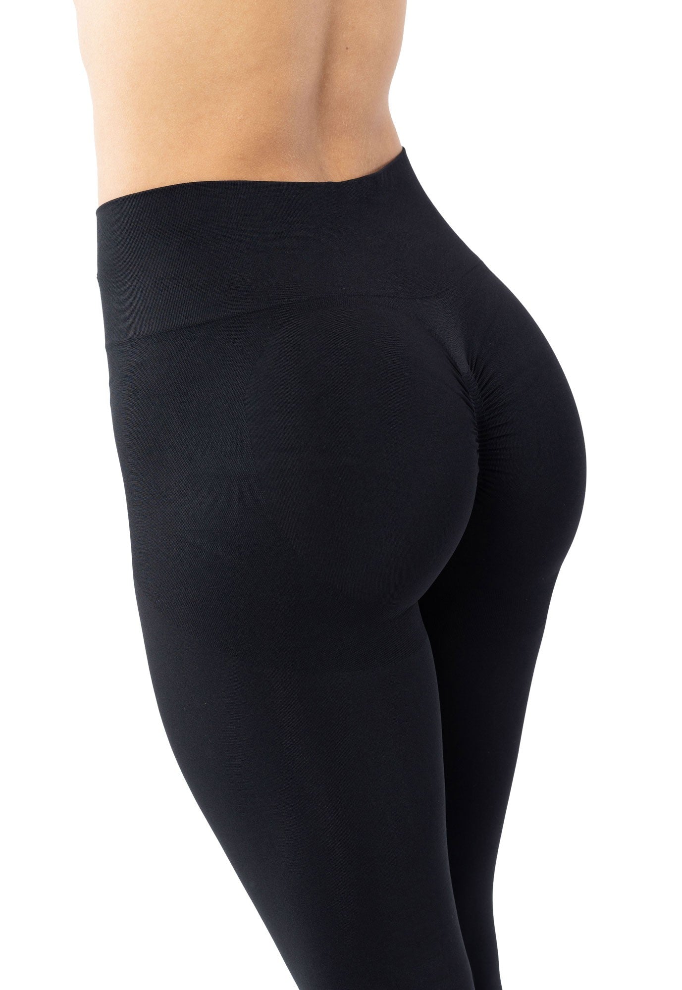 Legging seamless push-up 150 den Nero