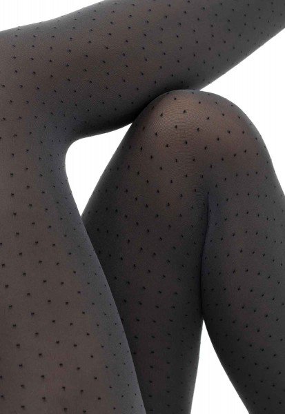 80Den micro-dot patterned tight anthracite