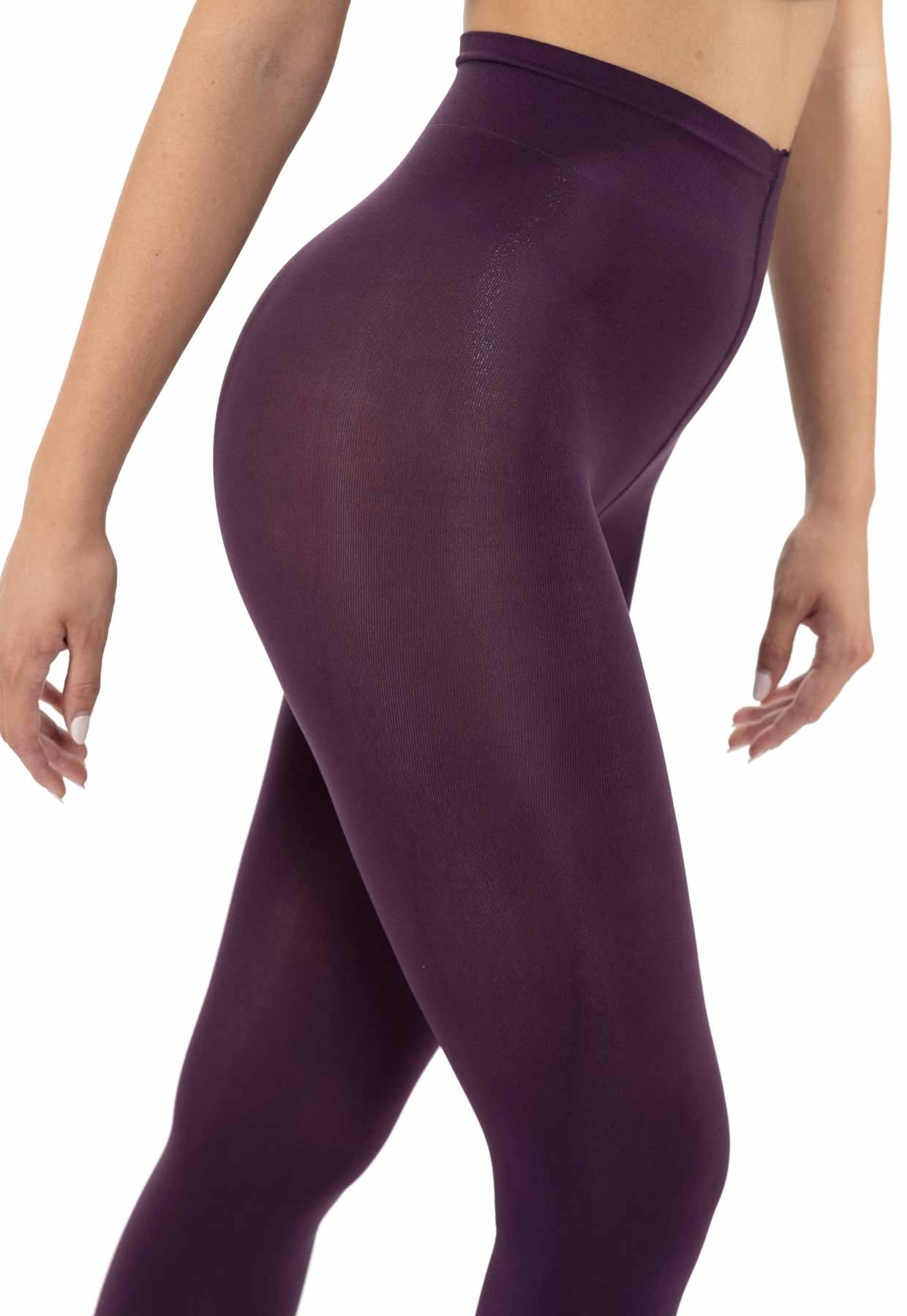 Opaque leggings 120 Den Plum