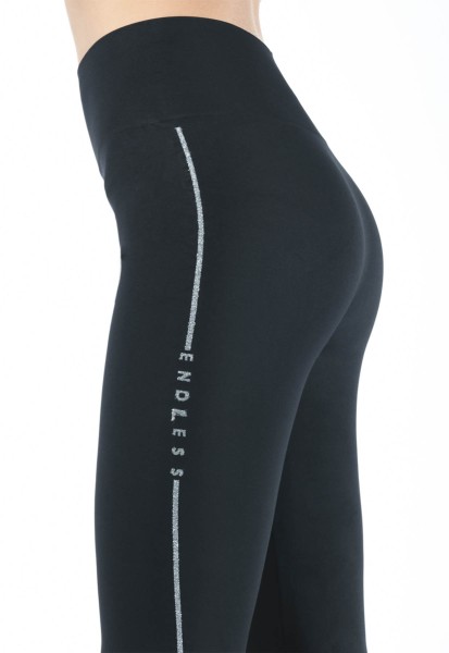 Legging seamless 150 Den Black and Silver