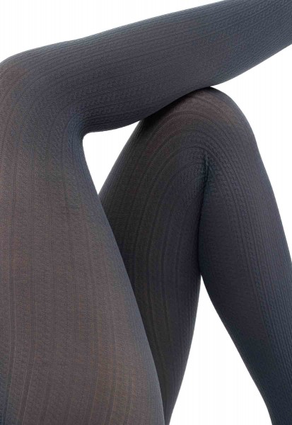 Cable tights 80 Den Anthracite