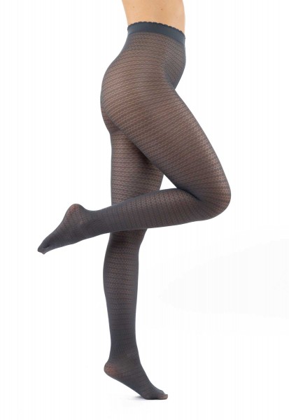 Diamond pattern tights 50 Den Anthracite