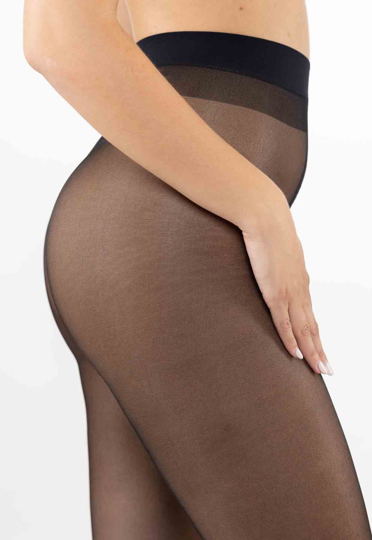 Sheer and transparent tights  20 Den Black