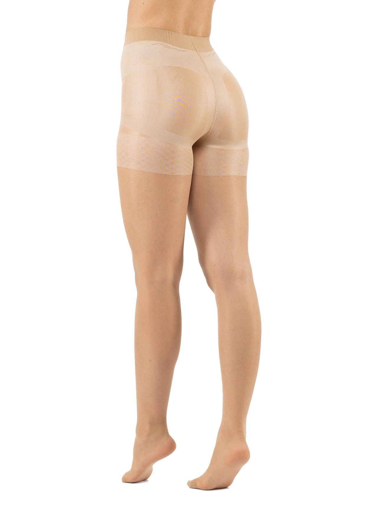 Sheer longline shaper tights 20 Den Natural