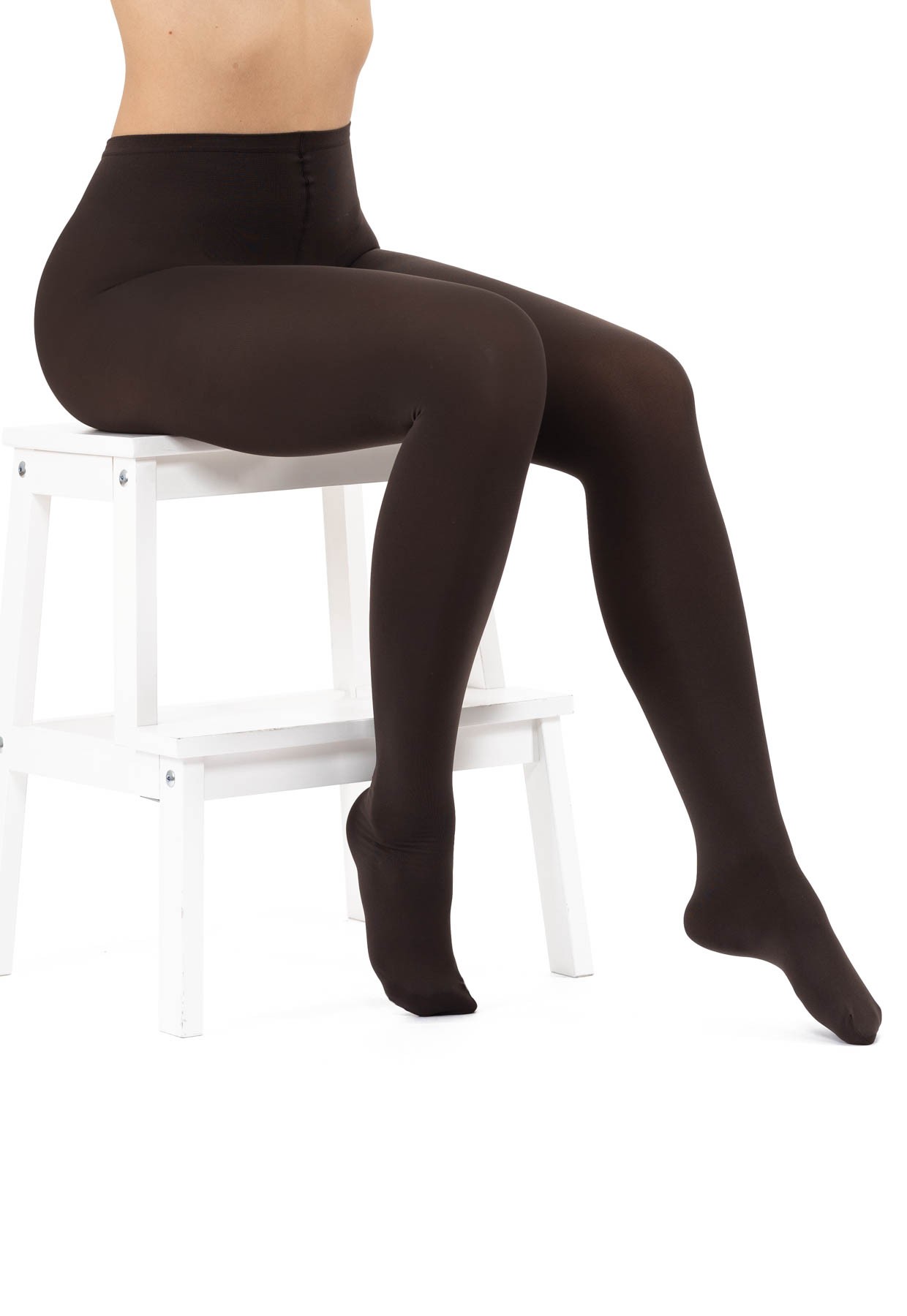 Opaque tights 100Den Brown