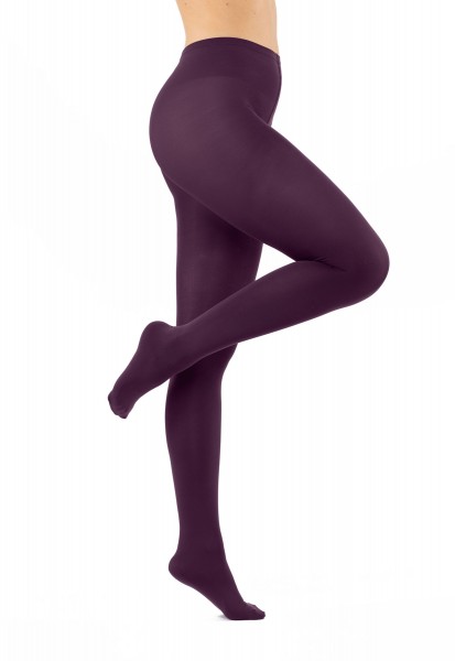 Opaque tights 100Den Plum