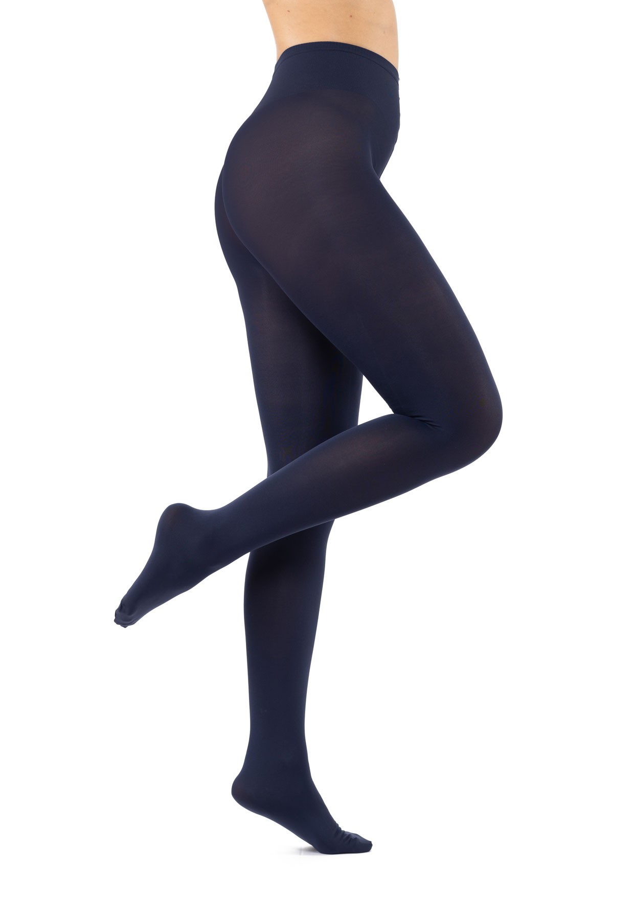 Opaque thermal tights 200 Den blue