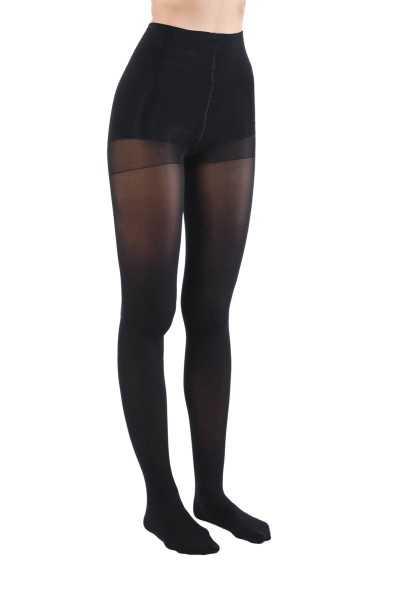 Collant ave culotte doublée 80 Den Noir